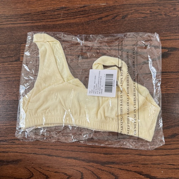 NWT Sunday in Brooklyn Scoop Neck Terry Bra Top - Picture 6 of 7